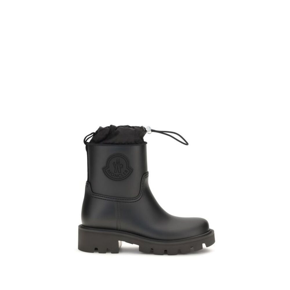 Moncler Black Pvc Rain Women's Boots